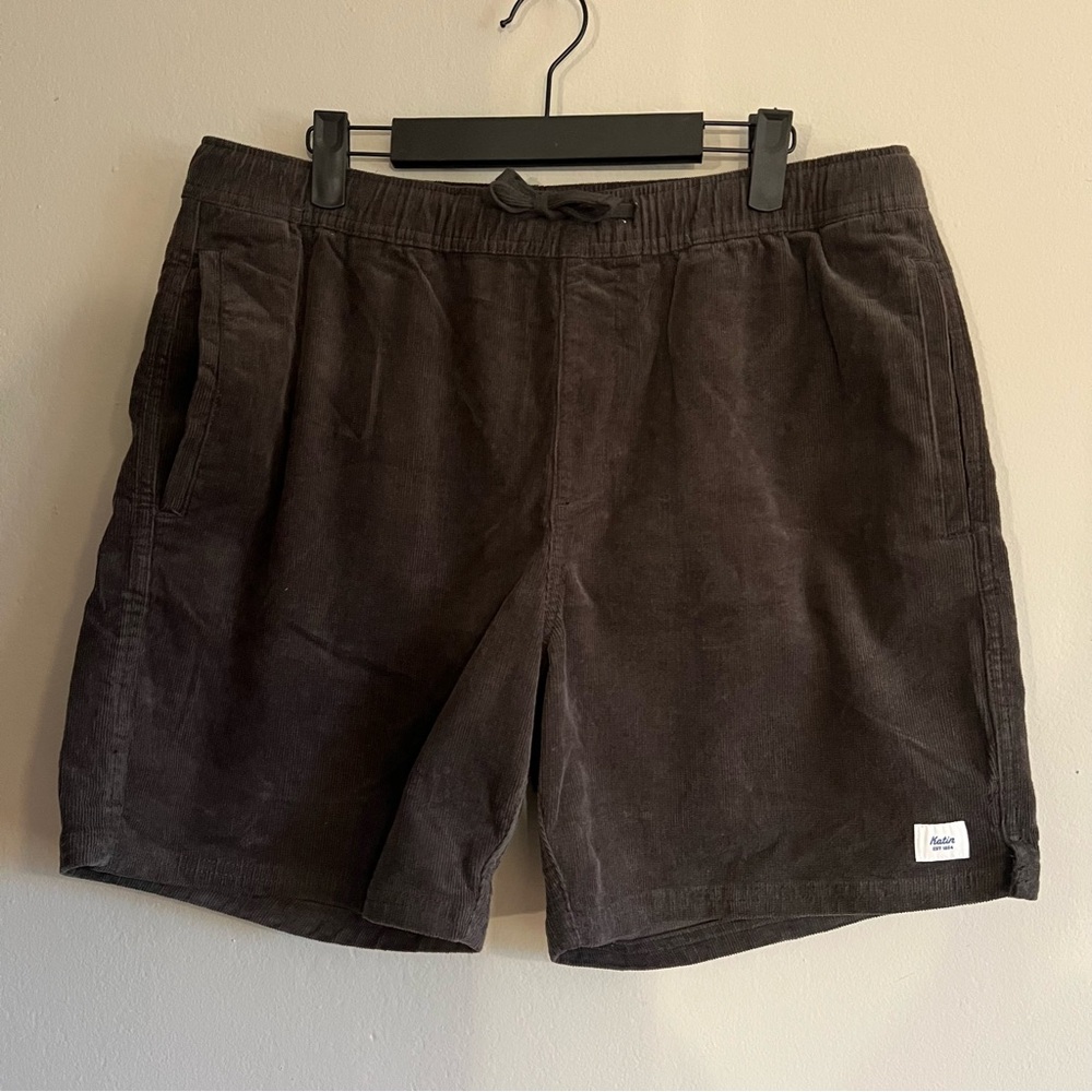 Katin Dark Brown Corduroy Shorts Size Large